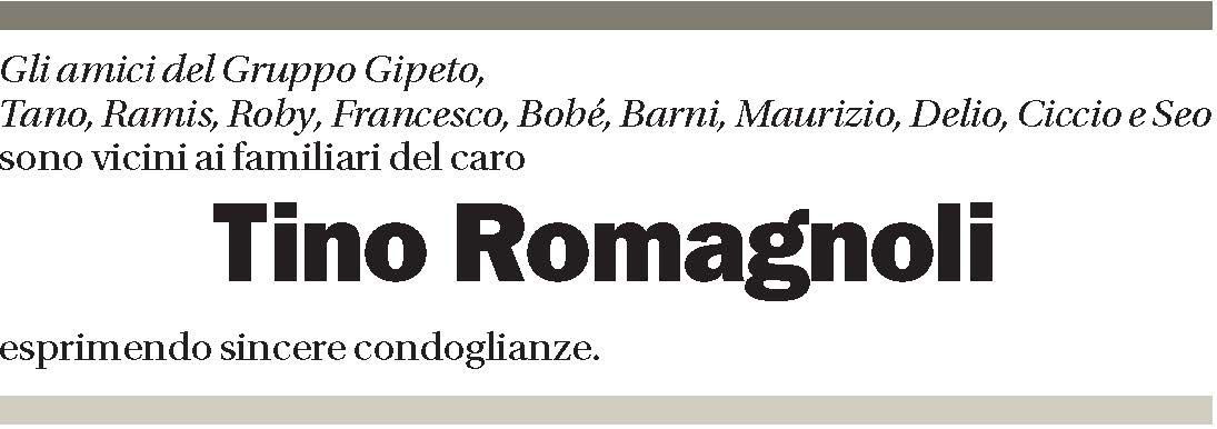 Annuncio funebre Tino Romagnoli