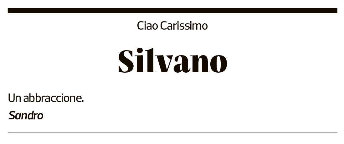 Annuncio funebre Silvano Parini
