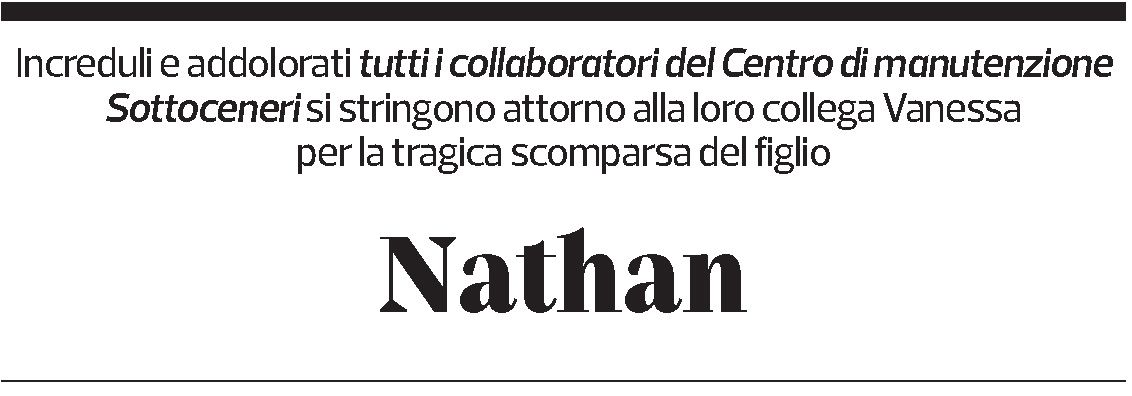 Annuncio funebre Nathan Gaia