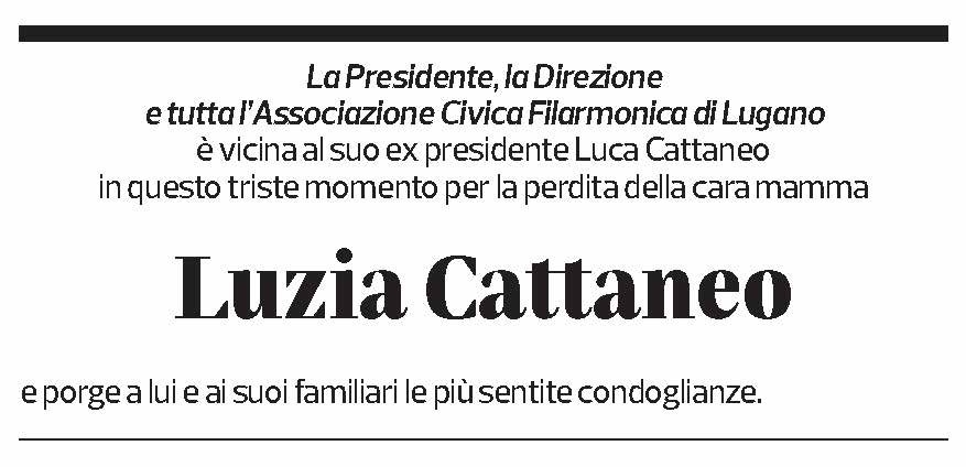 Annuncio funebre Luzia Cattaneo