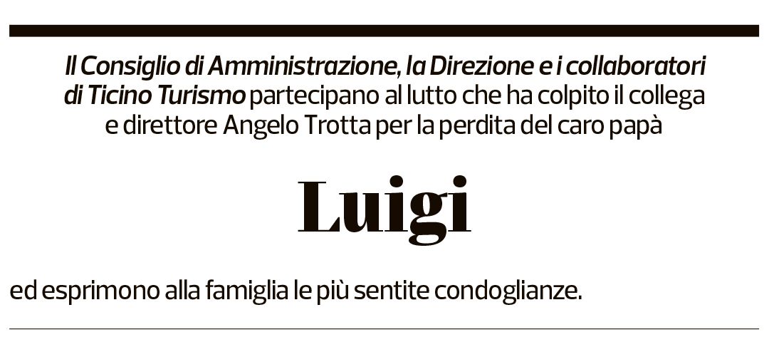 Annuncio funebre Luigi Trotta