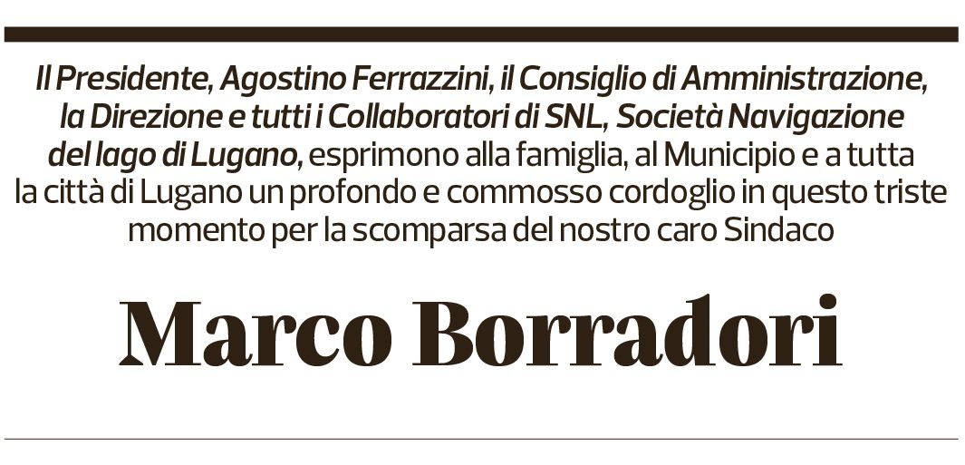 Annuncio funebre Marco Borradori