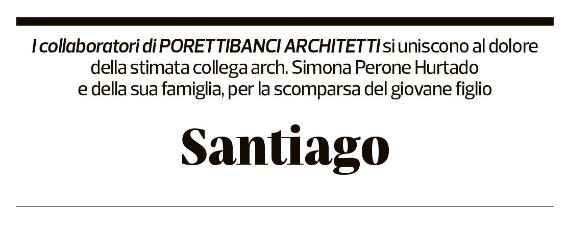 Annuncio funebre Santiago Hurtado Arbelaez