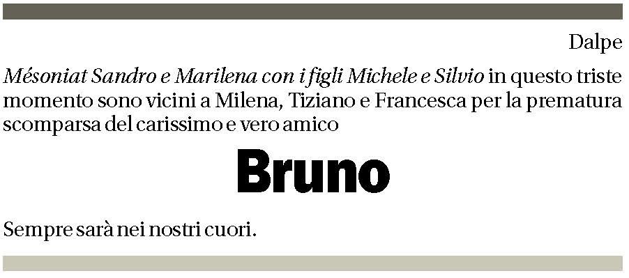 Annuncio funebre Bruno Beyeler