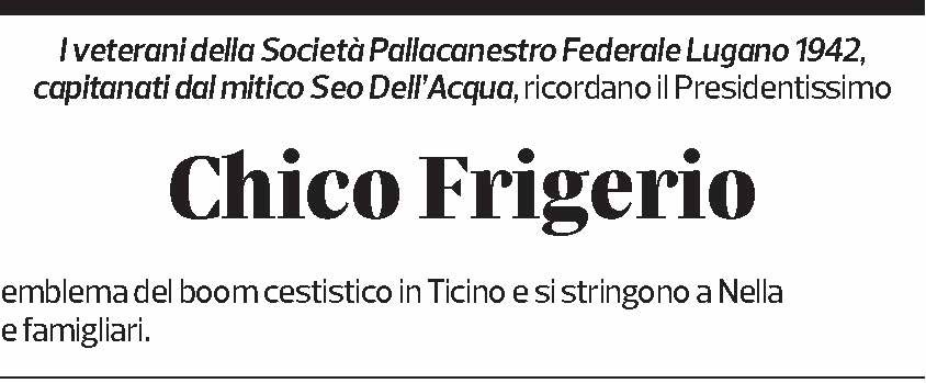 Annuncio funebre Enrico Frigerio