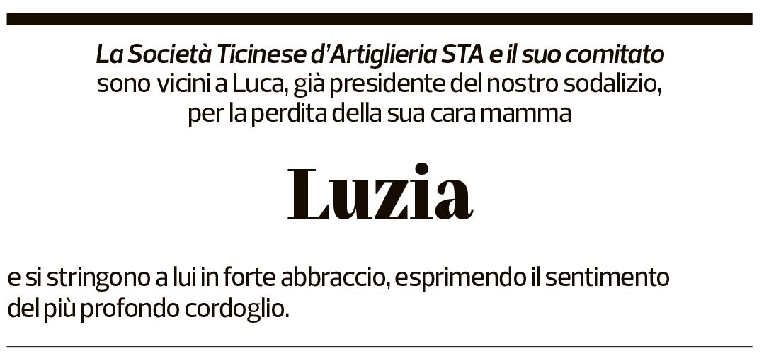 Annuncio funebre Luzia Cattaneo