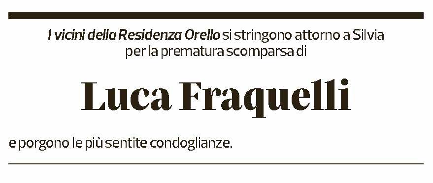 Annuncio funebre Luca Fraquelli