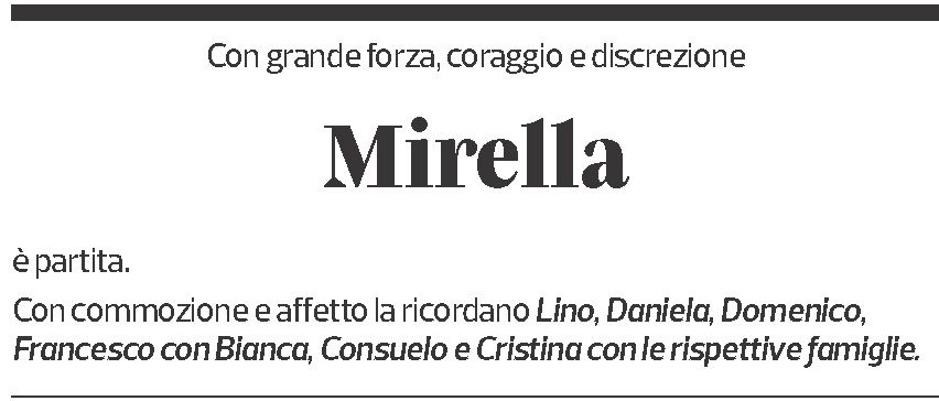 Annuncio funebre Mirella Bianchi Gabbani