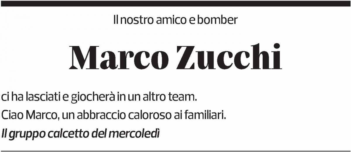 Annuncio funebre Marco Zucchi