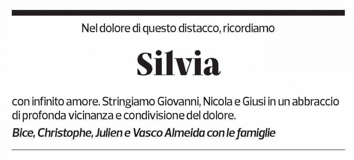 Annuncio funebre Silvia Occhipinti