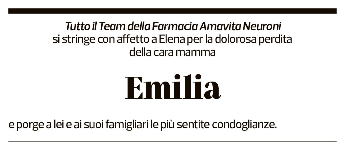 Annuncio funebre Emilia Pontiggia