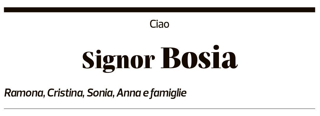 Annuncio funebre Jean-mario Bosia