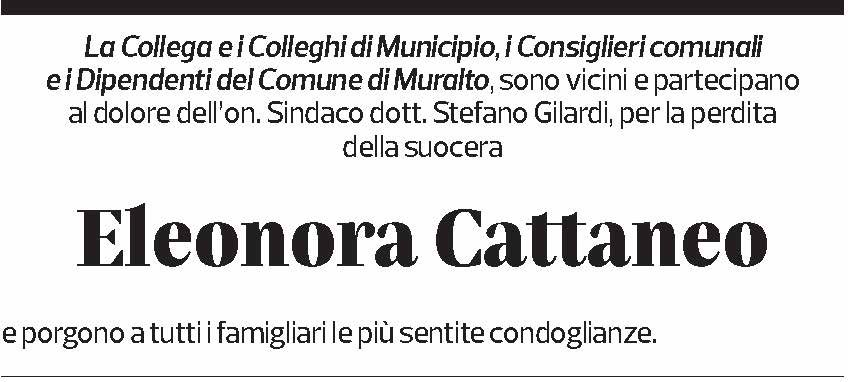 Annuncio funebre Eleonora Cattaneo