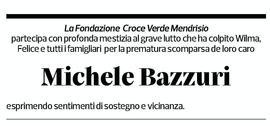 Annuncio funebre Michele Bazzuri