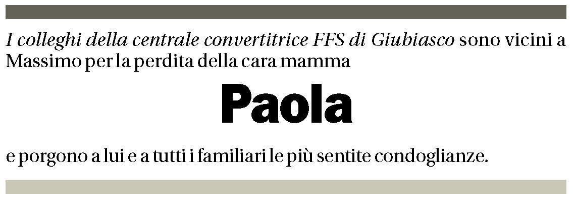 Annuncio funebre Paola Richina