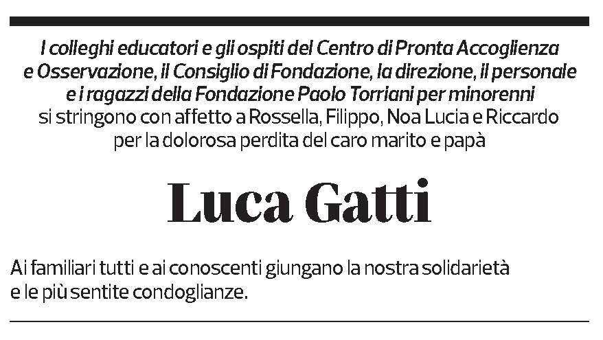 Annuncio funebre Luca Gatti