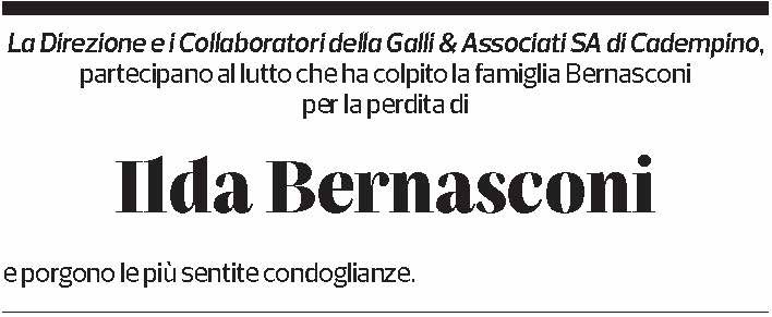 Annuncio funebre Ilda Bernasconi