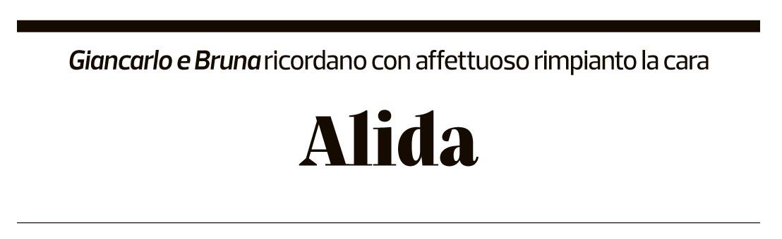 Annuncio funebre Alida 