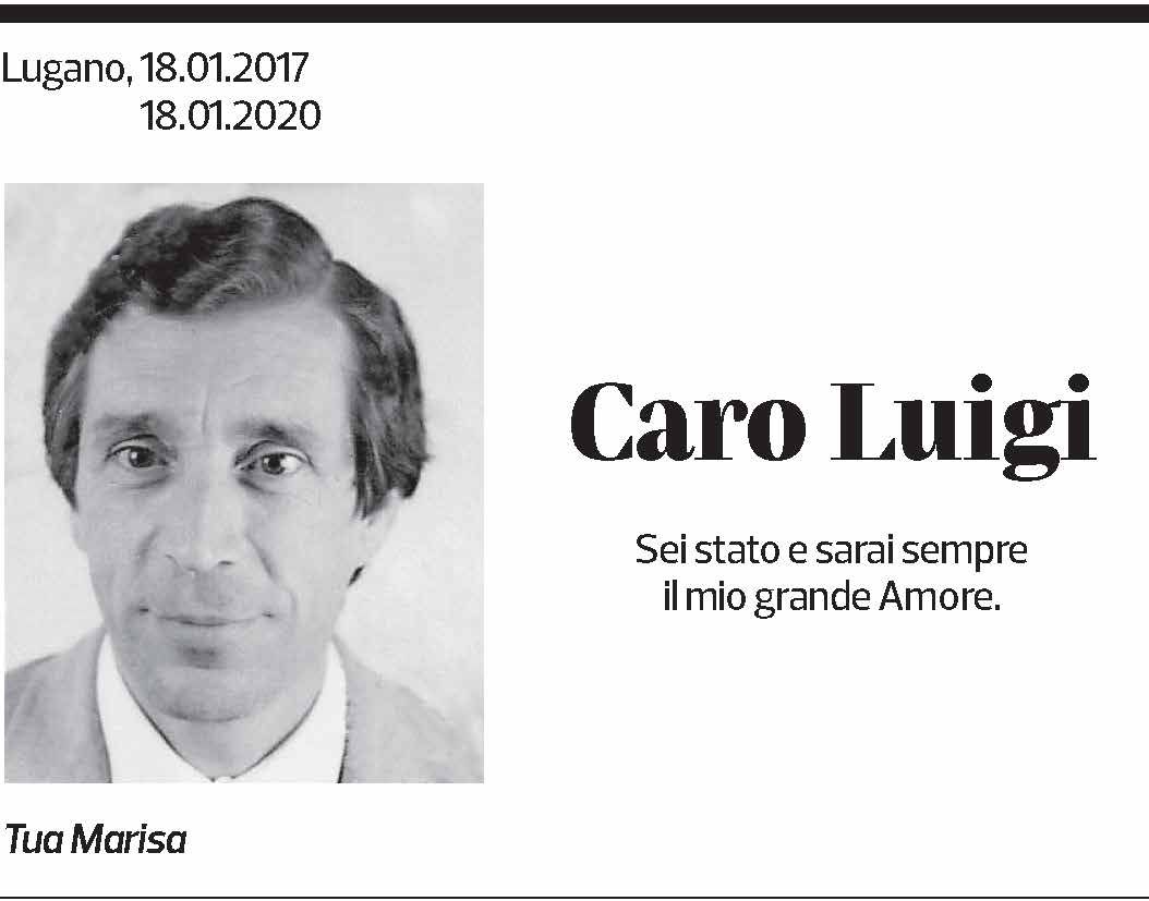 Annuncio funebre Luigi 