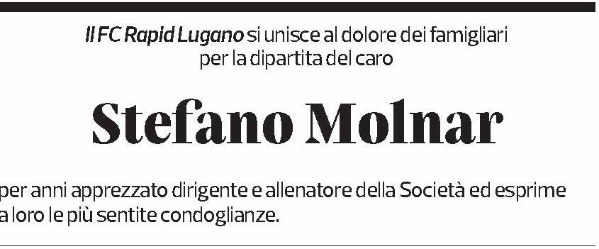 Annuncio funebre Stefano Molnar