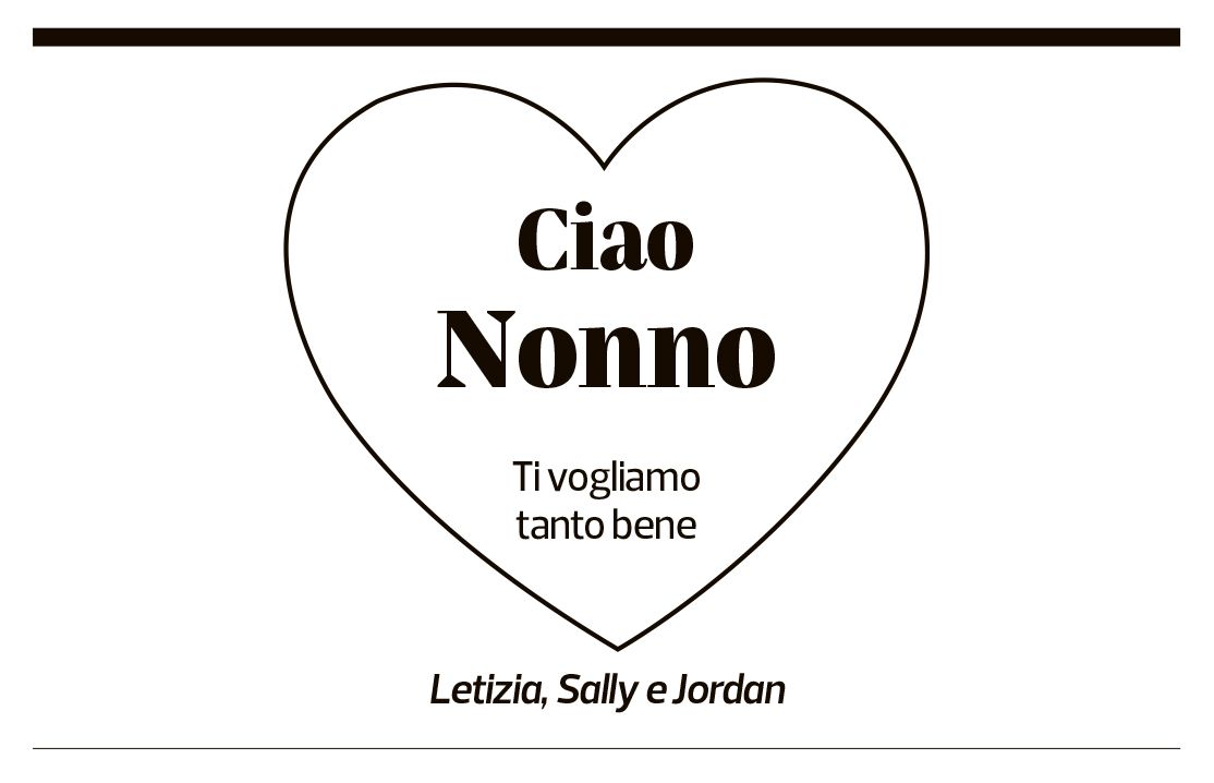 Annuncio funebre Giordano Fiscalini