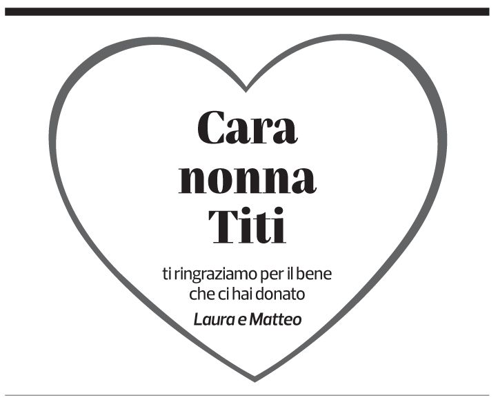 Annuncio funebre Mariangela Zariatti