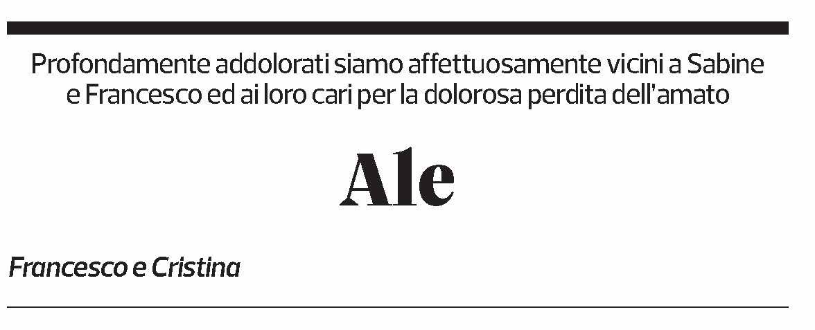 Annuncio funebre Alessandro Cuzzocrea