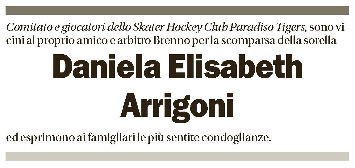 Annuncio funebre Daniela Elisabeth Arrigoni