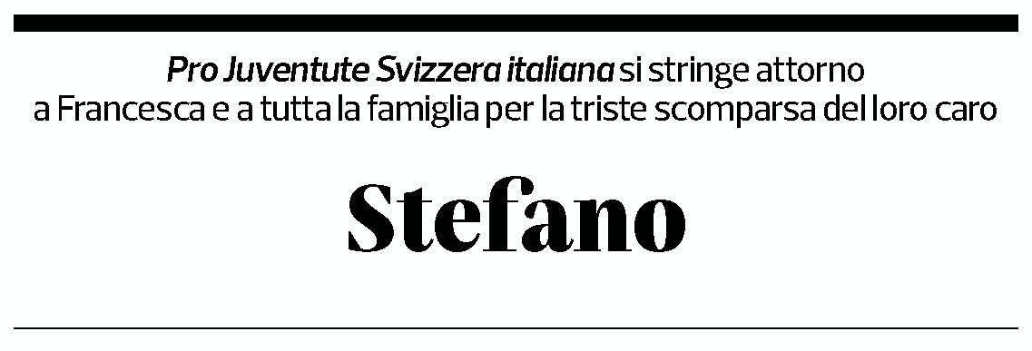 Annuncio funebre Stefano 