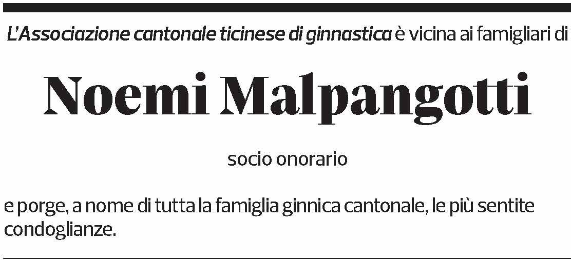 Annuncio funebre Noemi Malpangotti