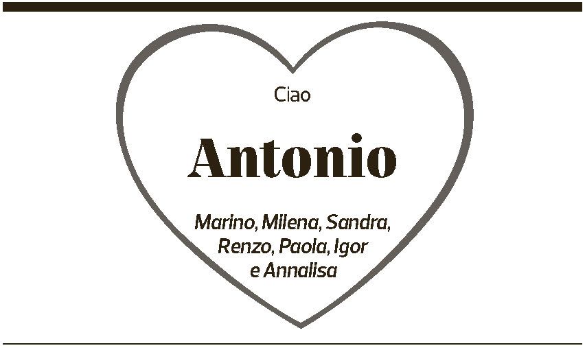 Annuncio funebre Antonio Corti