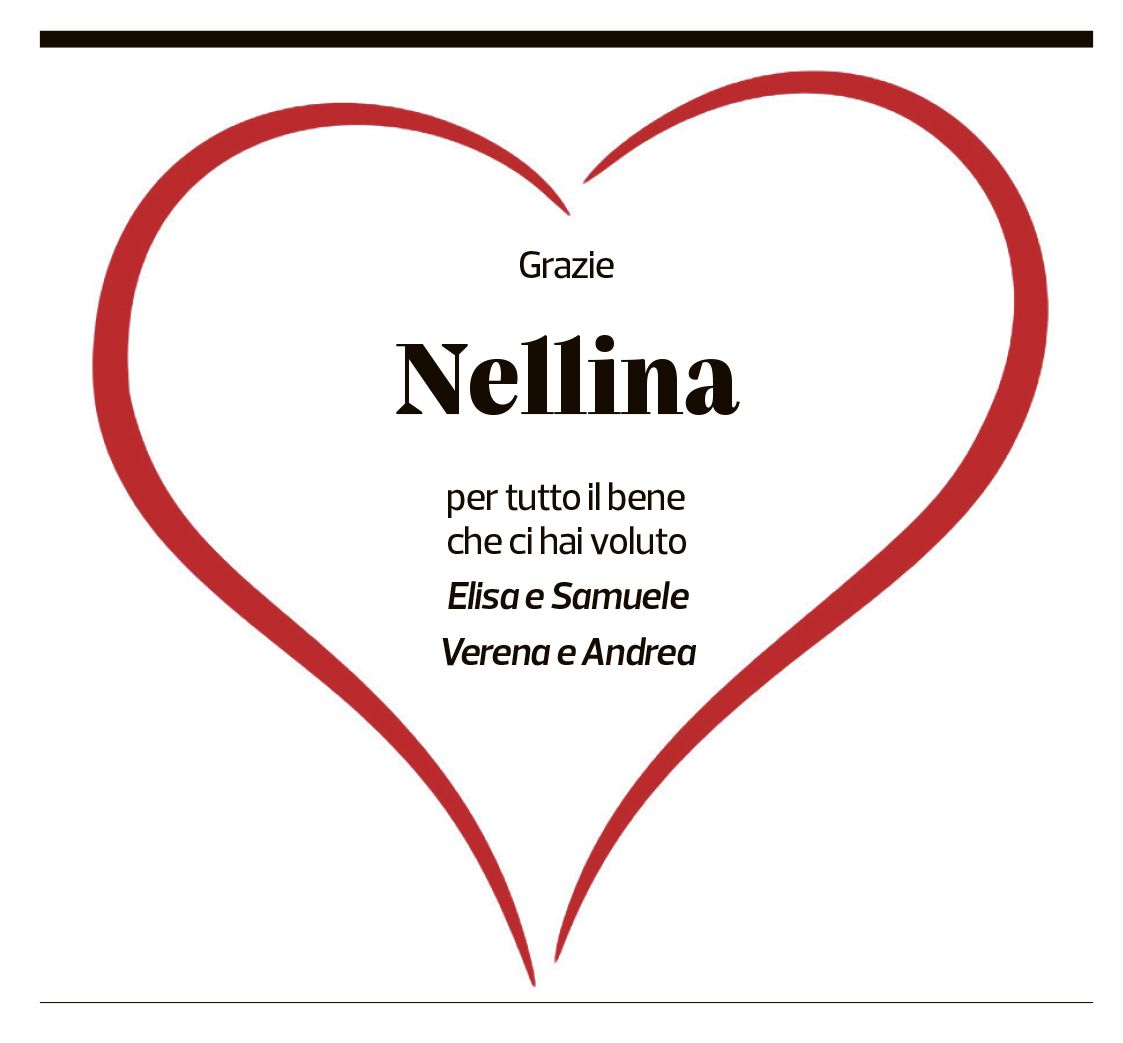 Annuncio funebre Nella Appoloni