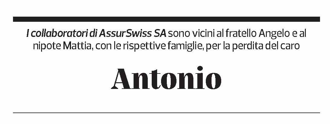Annuncio funebre Antonio Rabaglio
