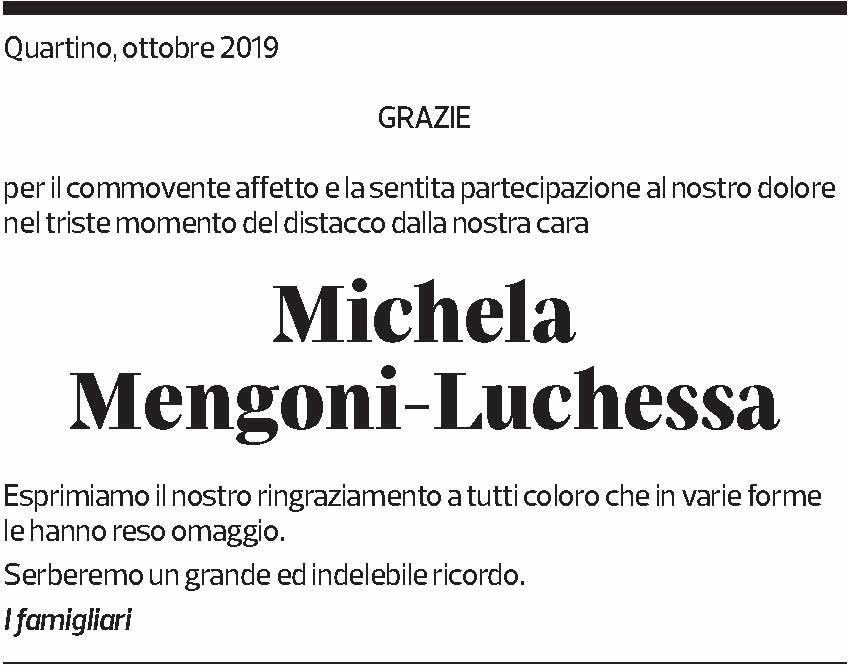 Annuncio funebre Michela Mengoni-luchessa