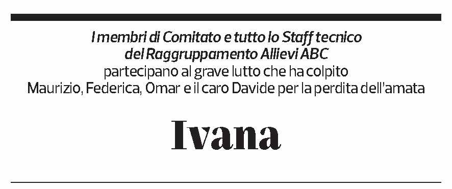 Annuncio funebre Ivana 