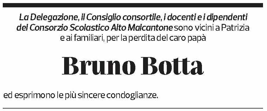 Annuncio funebre Bruno Botta
