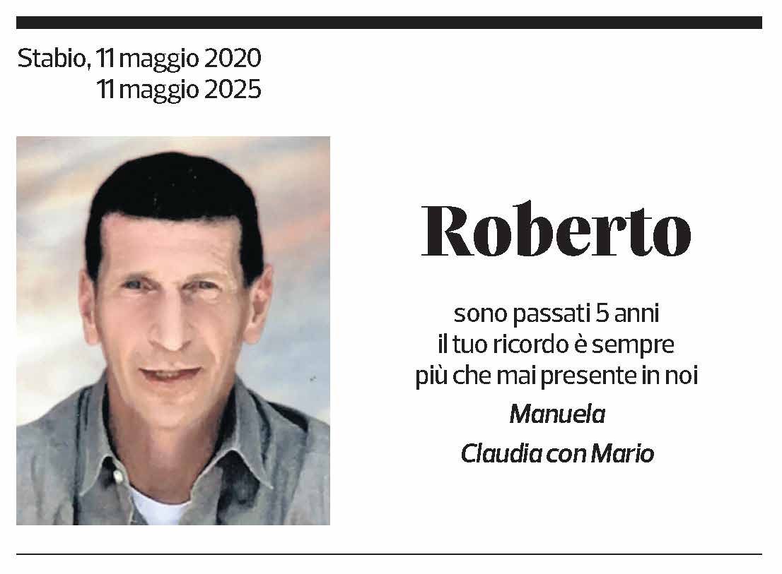 Annuncio funebre Roberto 