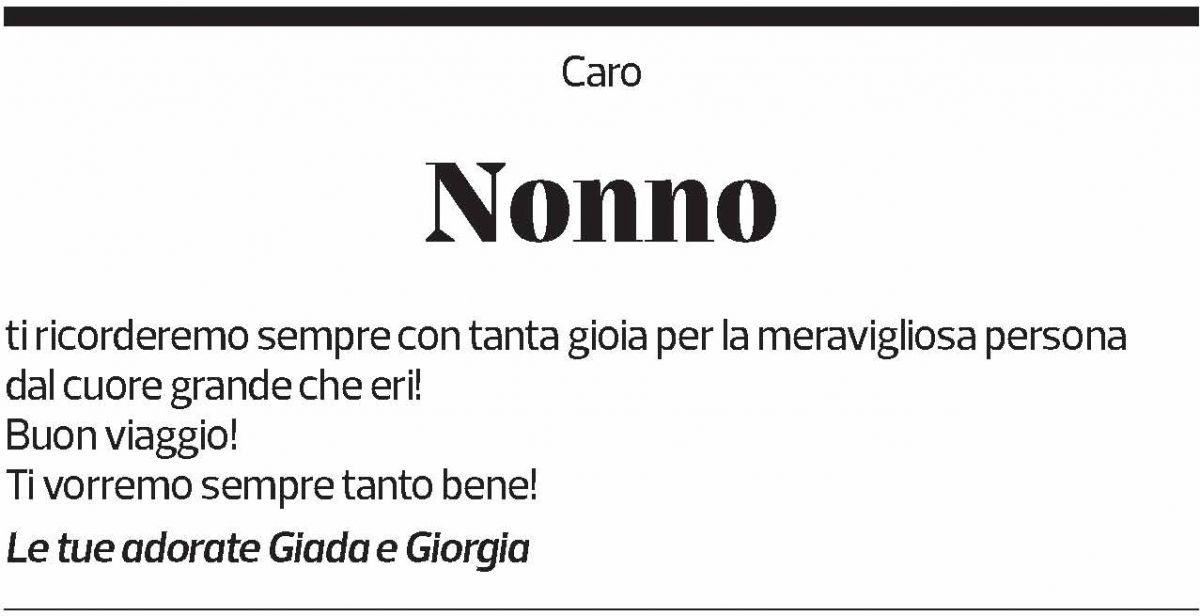 Annuncio funebre Ermidio Antonini