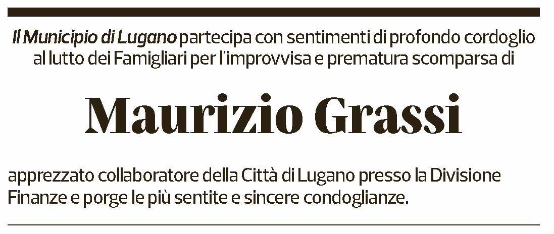 Annuncio funebre Maurizio Grassi