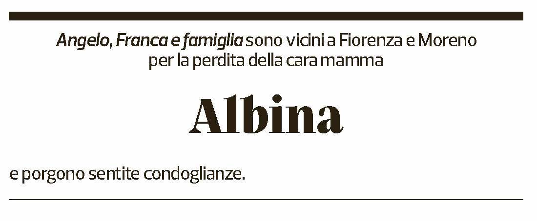 Annuncio funebre Albina Lotti