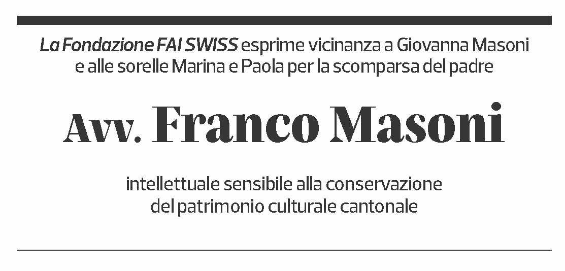 Annuncio funebre Franco Masoni