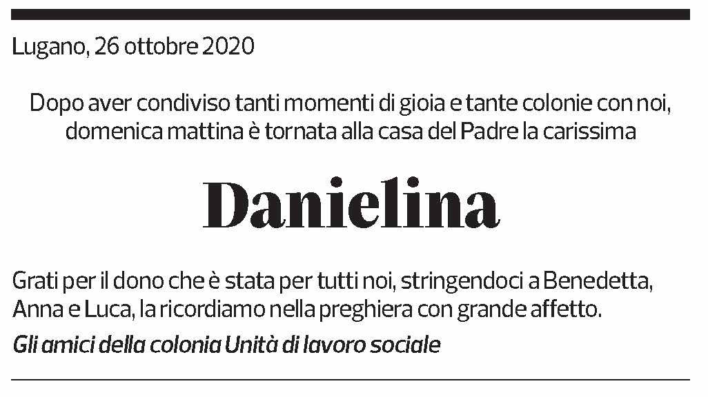 Annuncio funebre Daniela 