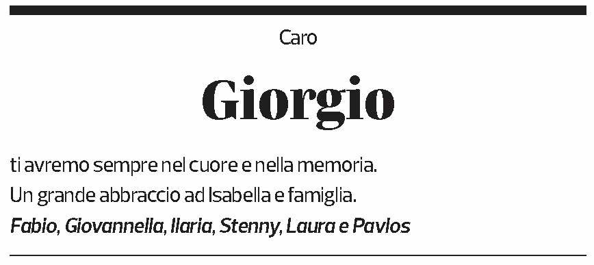 Annuncio funebre Giorgio Scheu