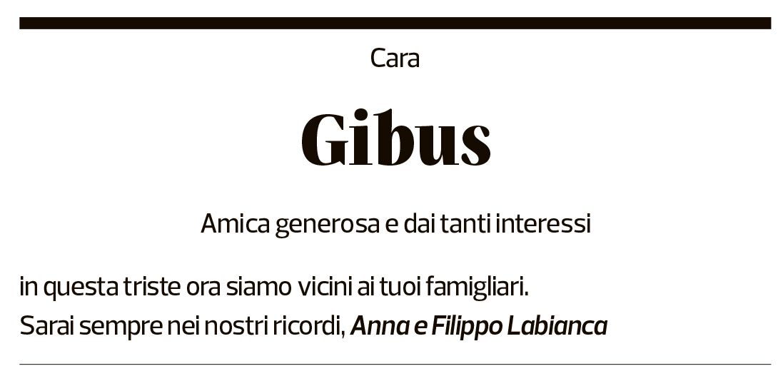 Annuncio funebre Gilberte Scatizza Fauquex