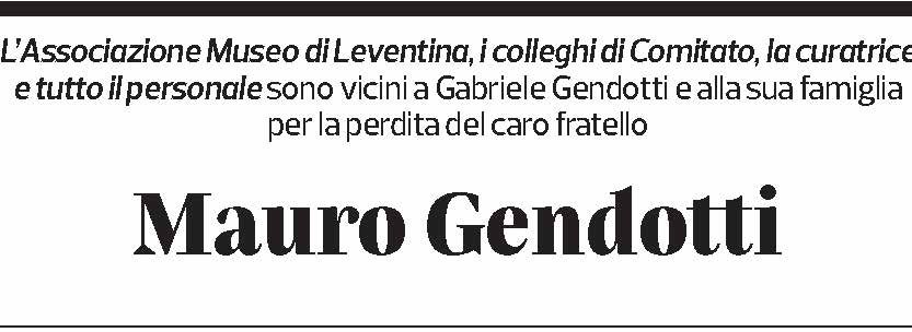Annuncio funebre Mauro Gendotti