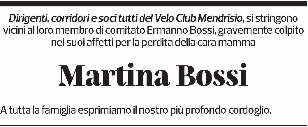 Annuncio funebre Martina Bossi