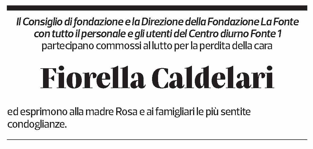 Annuncio funebre Fiorella Caldelari