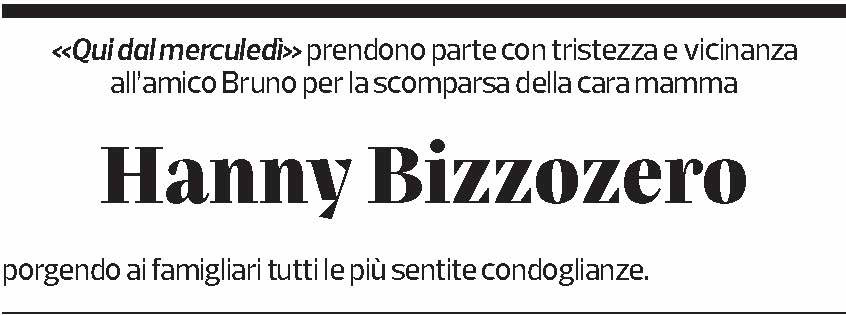 Annuncio funebre Hanny Bizzozero