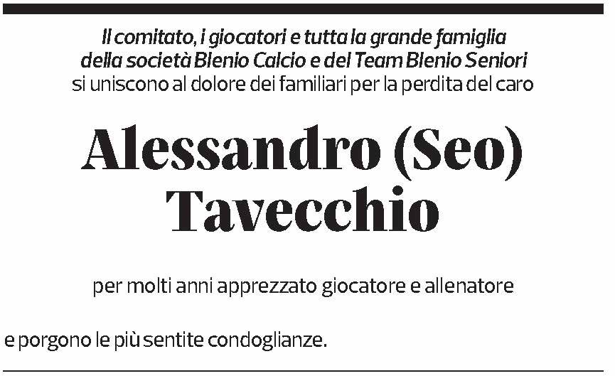 Annuncio funebre Alessandro Tavecchio