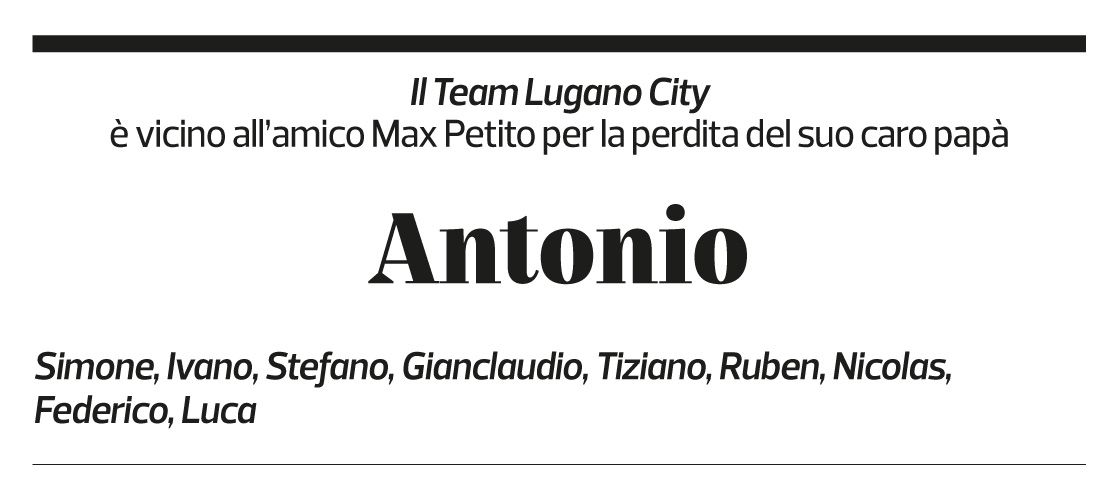 Annuncio funebre Antonio Petito